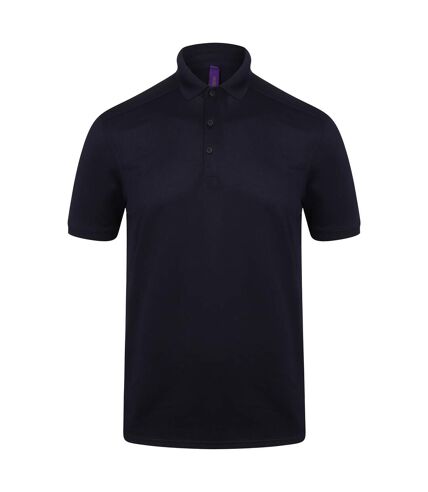 Polo homme bleu marine oxford Henbury Henbury