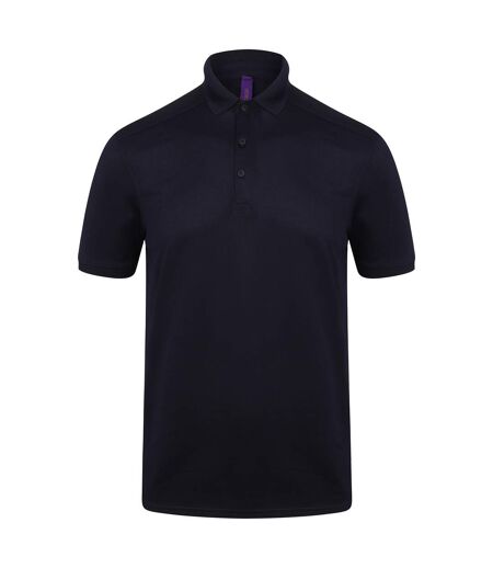 Polo homme bleu marine oxford Henbury Henbury