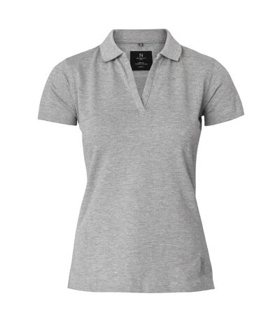 Nimbus Womens/Ladies Harvard Stretch Deluxe Polo Shirt (Grey Melange) - UTRW5147