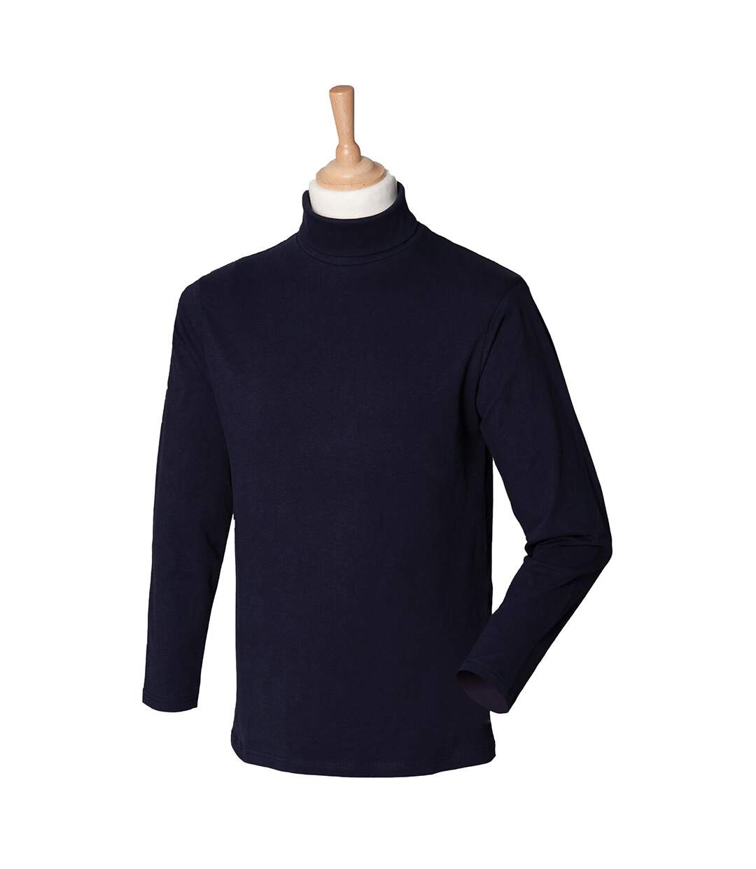 Sweatshirt À Col Roulé Homme Bleu Marine Henbury-1
