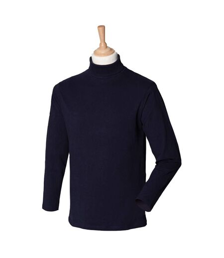 Sweatshirt À Col Roulé Homme Bleu Marine Henbury