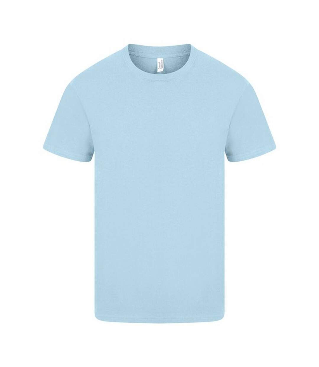Classic Mens Ringspun Tee Light Blue Casual-2