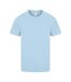 Classic Mens Ringspun Tee Light Blue Casual-2