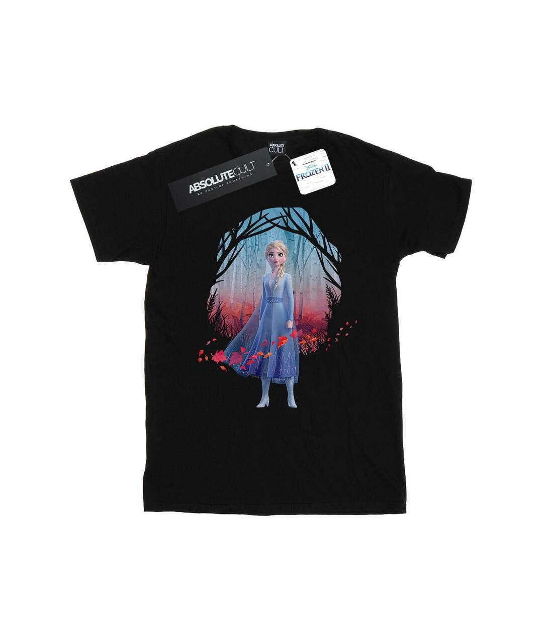 Disney Womens/Ladies Frozen 2 Elsa Find The Way Cotton Boyfriend T-Shirt (Noir) - UTBI24353-1