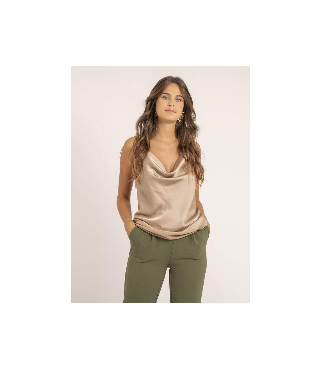 Caraco satin col bénitier FOLINE - Dona X Lisa-1