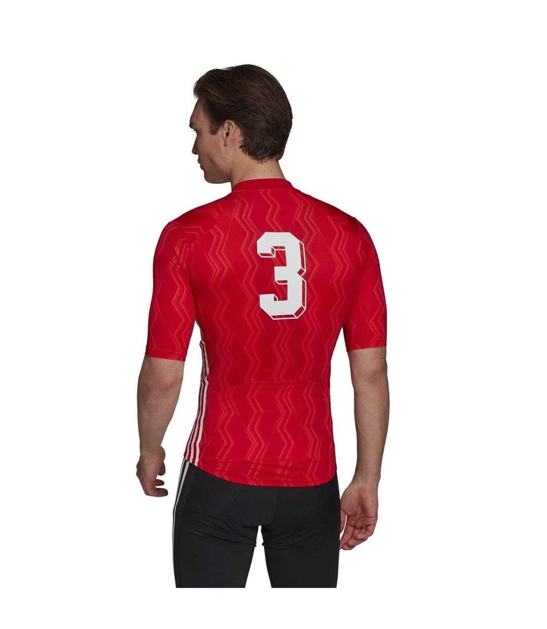 Maillot De Cyclisme Homme Orange Adidas-3