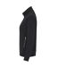Womens/ladies French Terry Full Zip Jacket Black Cottover-3