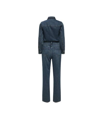 Combinaison Manches longues en Jean Bleu Femme JDY Jumpsuit - L