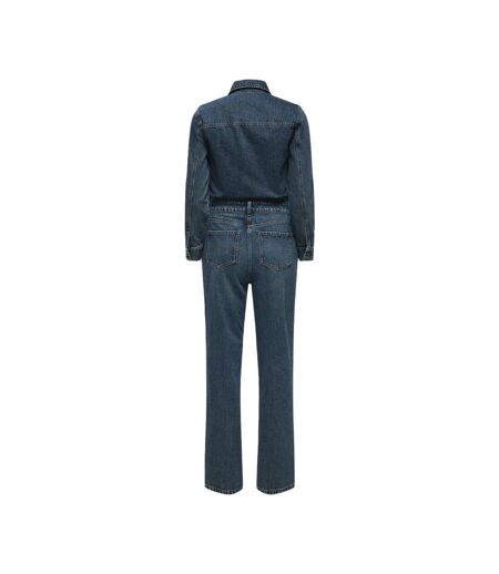 Combinaison Manches longues en Jean Bleu Femme JDY Jumpsuit - L