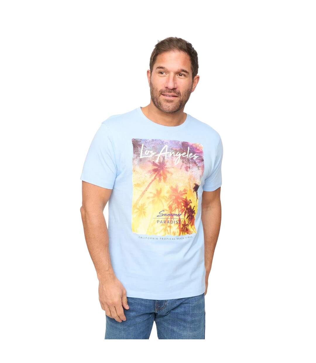 T-shirt Lepalmz Homme Bleu Bewley & Ritch-2