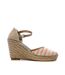 Sandales à talon orange rayures femme beppi casual wedge-2