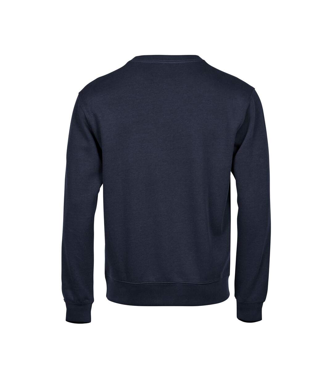 Mens ribber interlock crew neck sweatshirt navy Tee Jays