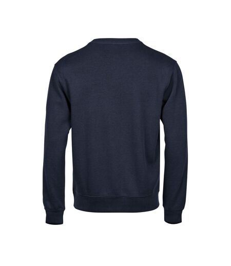 Tee Jays Mens Ribber Interlock Crew Neck Sweatshirt (Navy) - UTPC6431