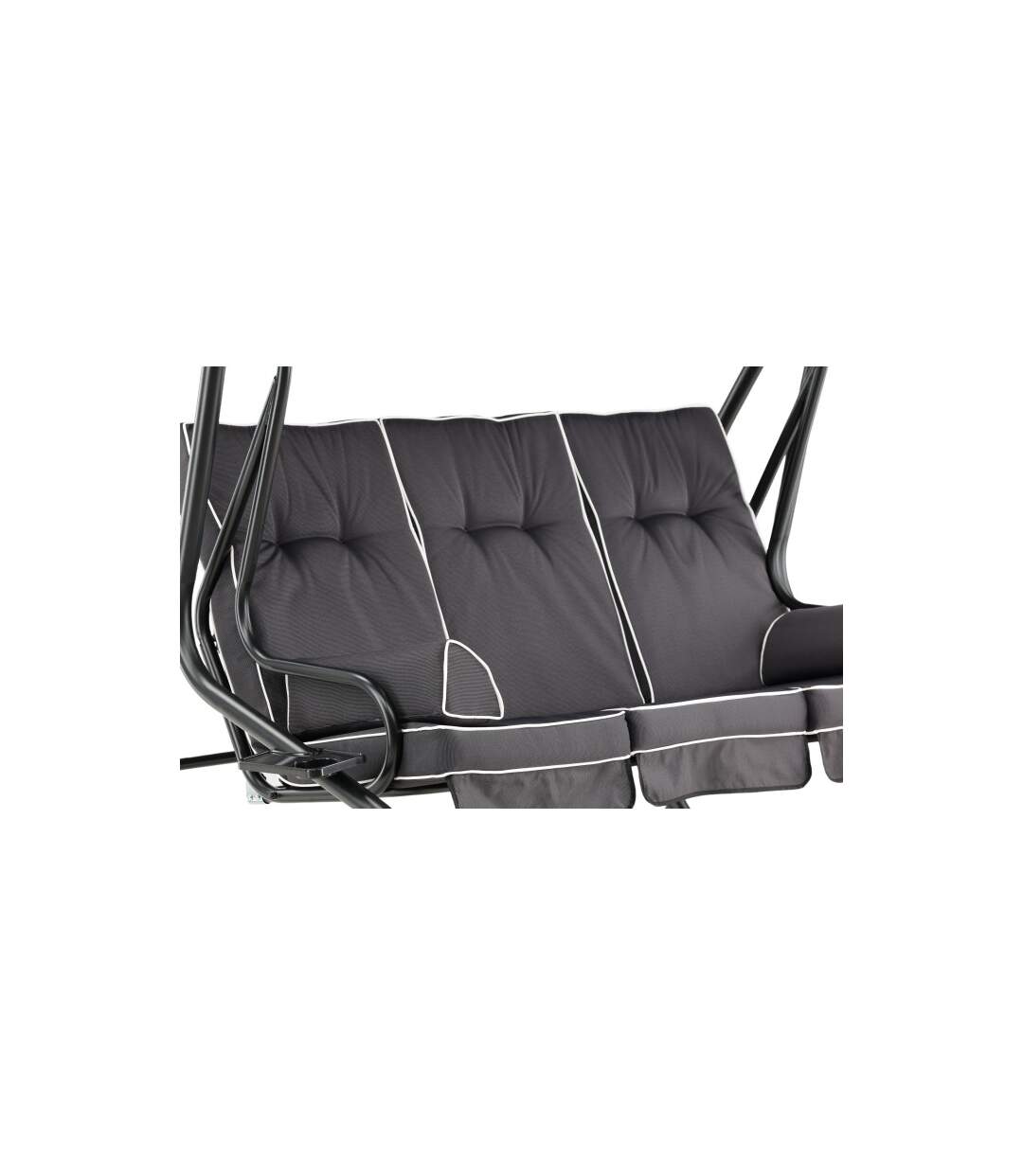 Ensemble de Coussins 3 Places Hanna 165cm Gris-4