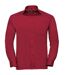 Chemise poplin manches longues repassage facile - Homme - RU934M - rouge-2