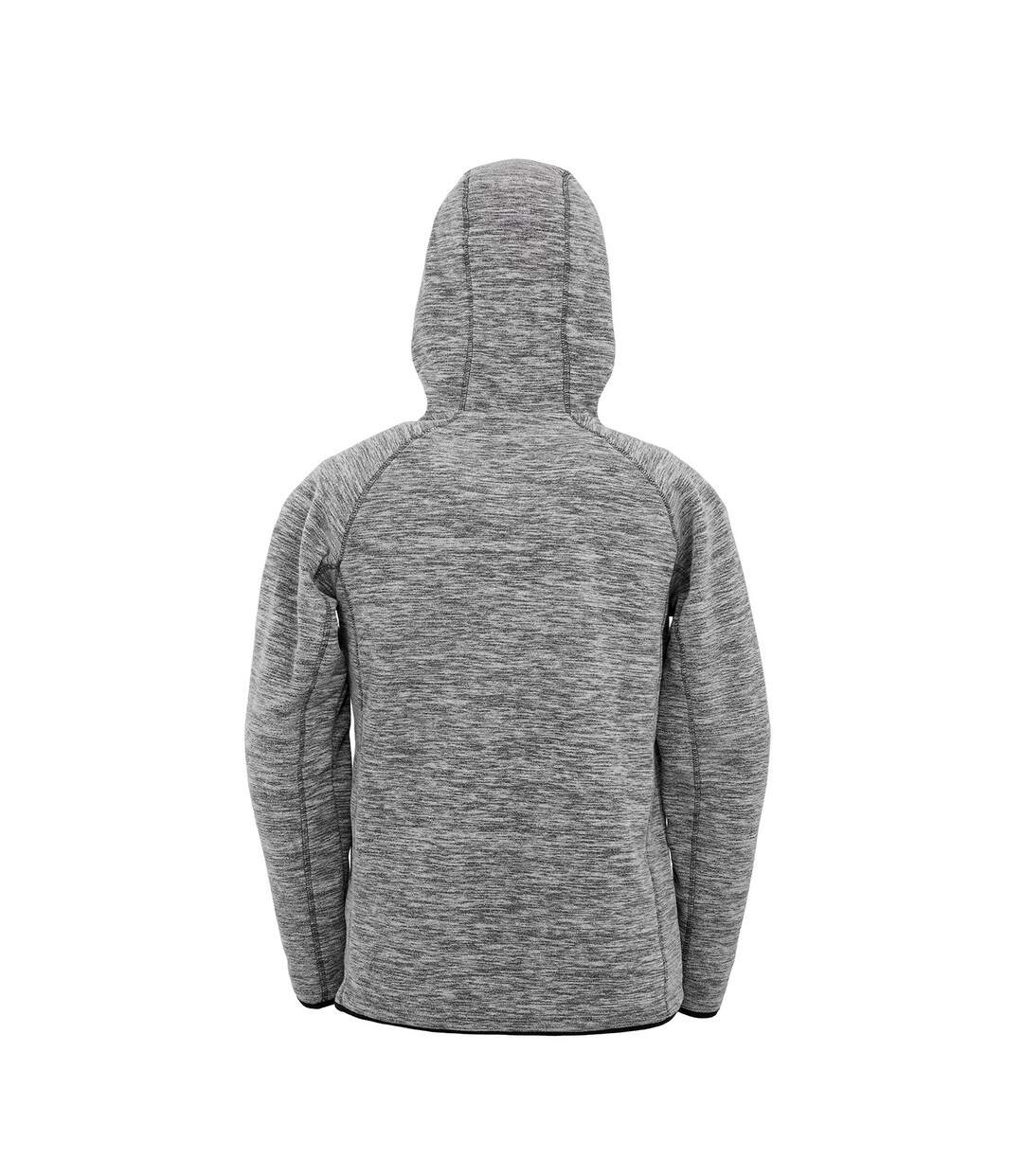 Sweat à capuche homme gris / noir Spiro