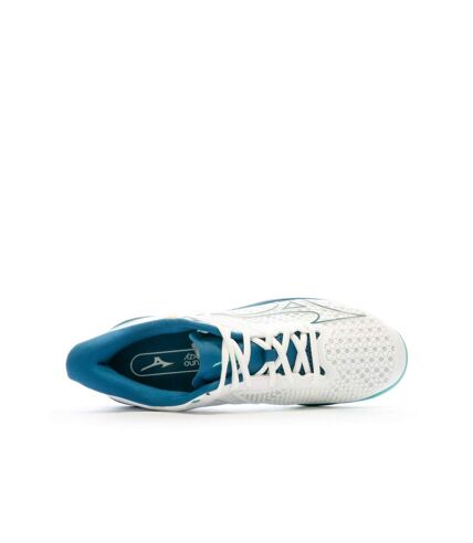 Chaussures de Tennis Blanches/Bleu Homme Mizuno Wave Exceed