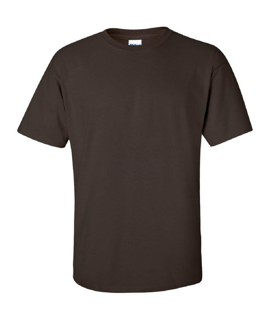 T-shirt À Manches Courtes Homme Chocolat Noir Gildan-1