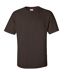 T-shirt À Manches Courtes Homme Chocolat Noir Gildan-1
