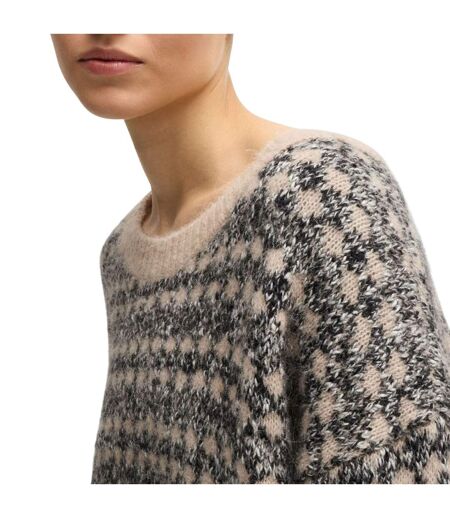 Pull Style Tricoté Fernade Femme Beige Boss