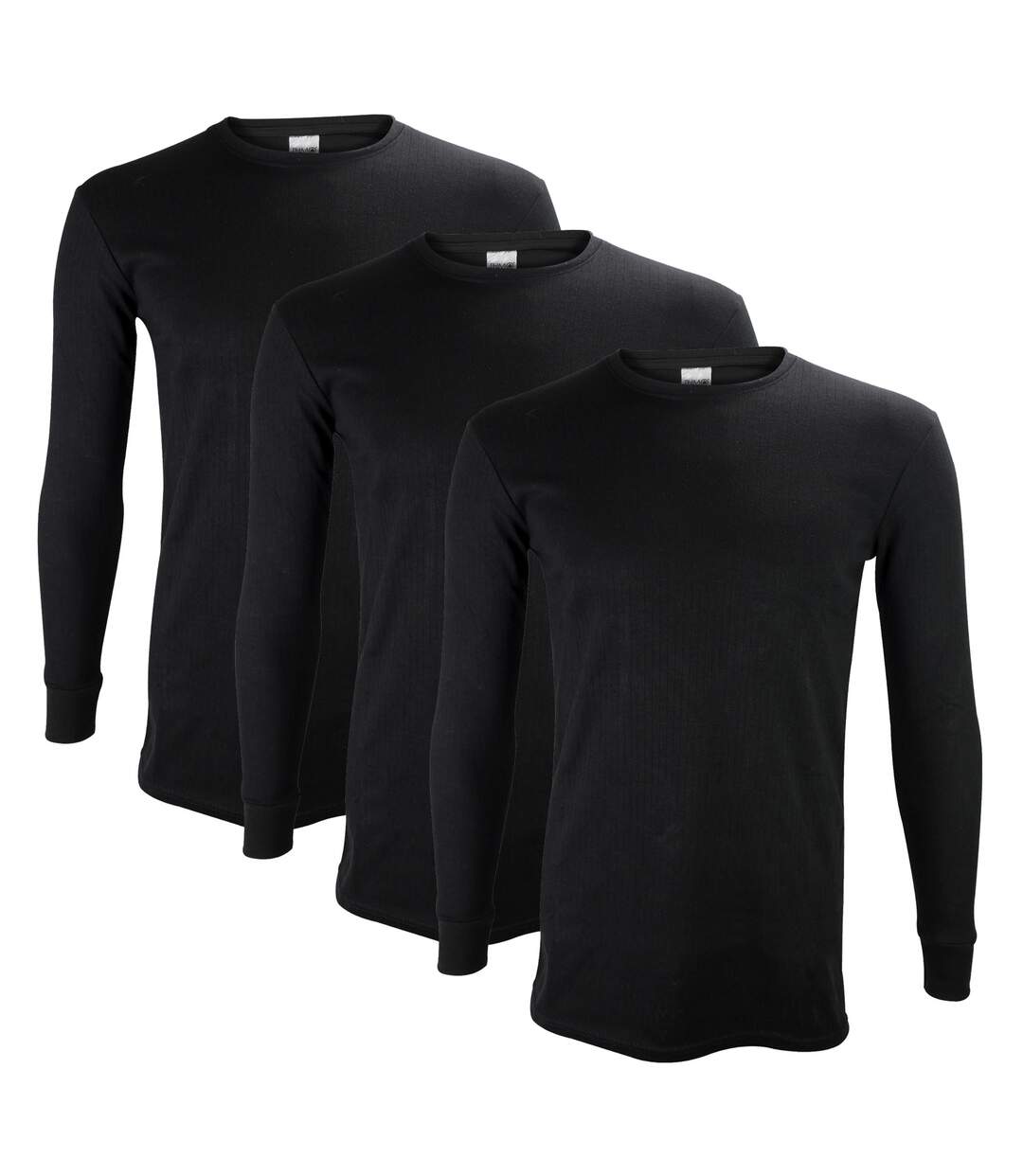 3 Pack Mens Thermal Underwear Top | Winter Base Layer Long Sleeve Top-3