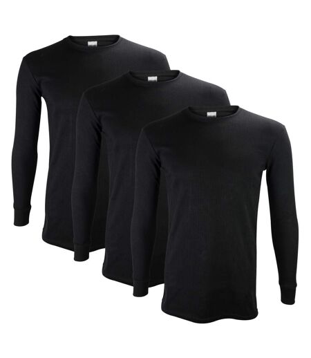 3 Pack Mens Thermal Underwear Top | Winter Base Layer Long Sleeve Top
