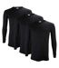 3 Pack Mens Thermal Underwear Top | Winter Base Layer Long Sleeve Top-3