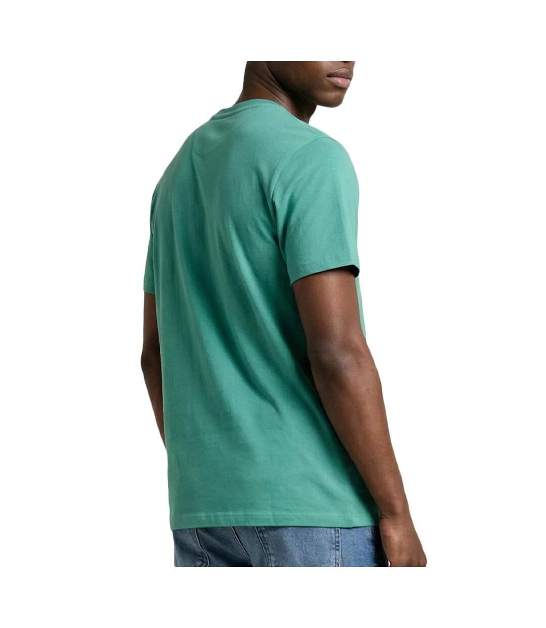 T-shirt vert homme tommy hilfiger tjm slim linear-2