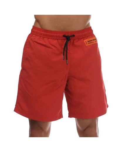 Short de bain nylon homme rouge Heron Preston