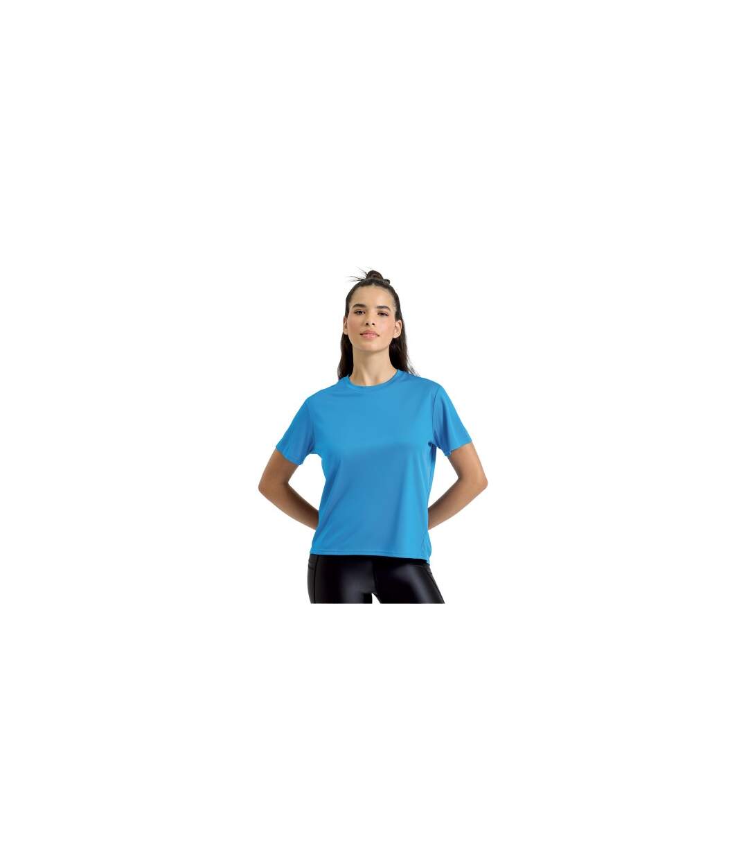 Womens/ladies Ion-charge T-shirt Sapphire TriDri-1