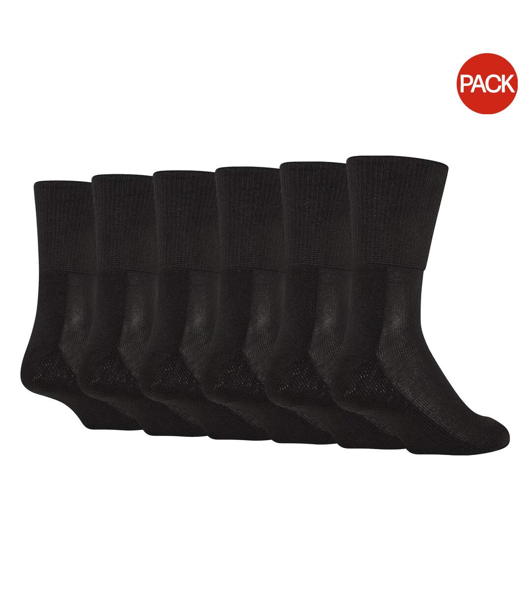 Chaussettes Diabétiques Homme Noir Soxy-1