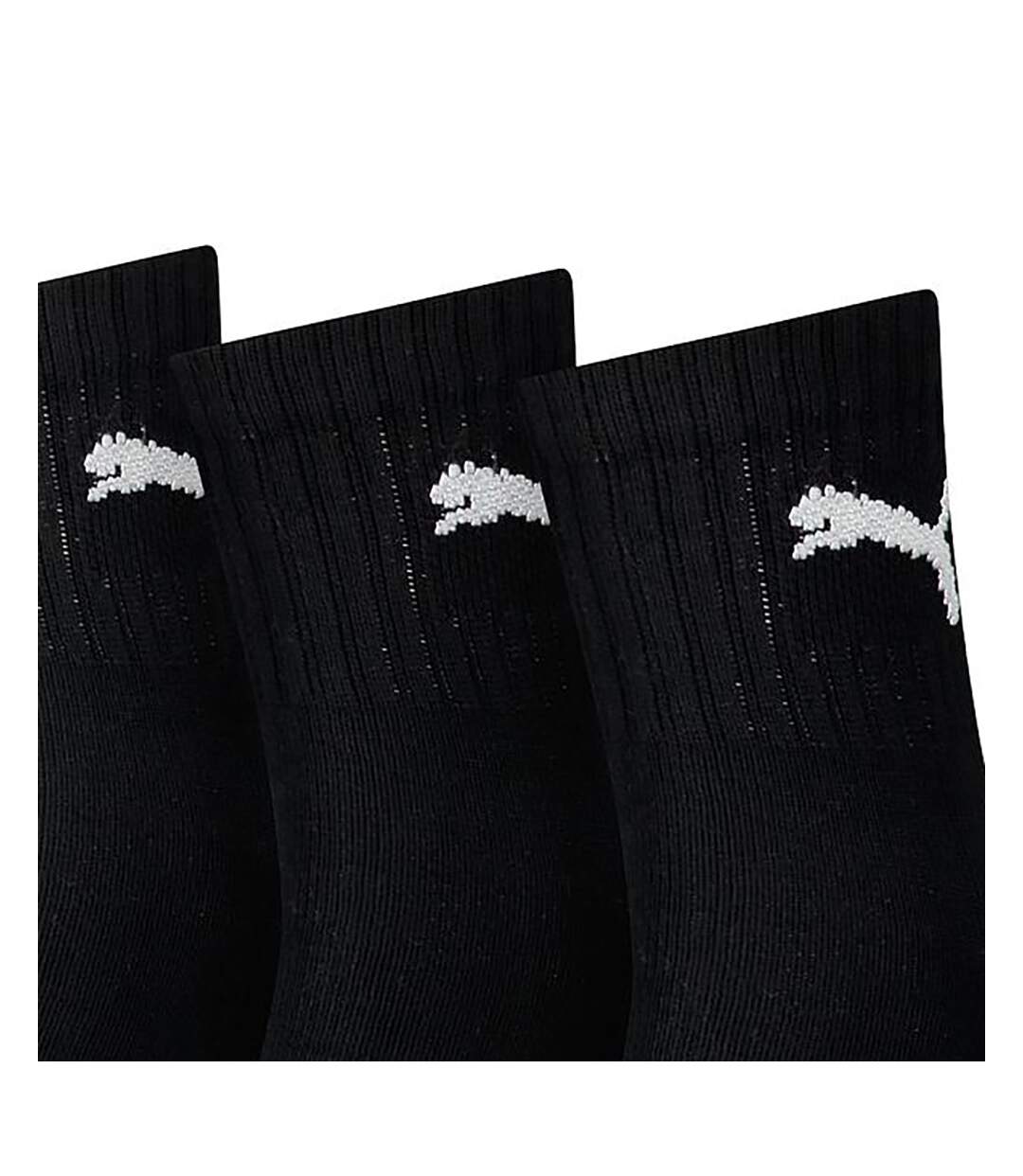 Puma Unisex Adult Crew Socks (Pack of 3) (Black) - UTRD256-3