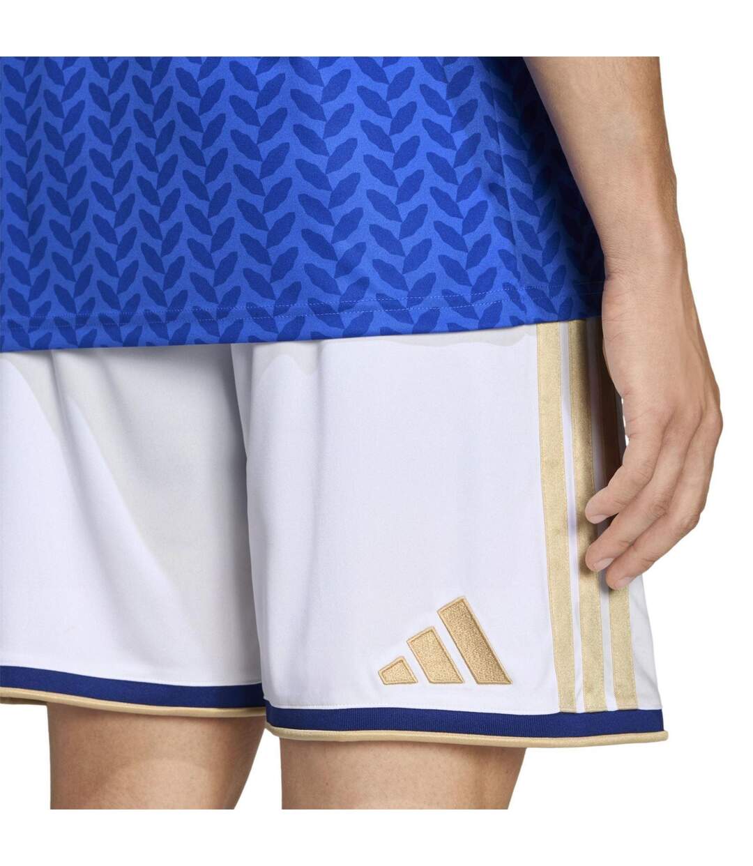 Short Domicile Motif/style Italien Homme Blanc Bleu Adidas-4