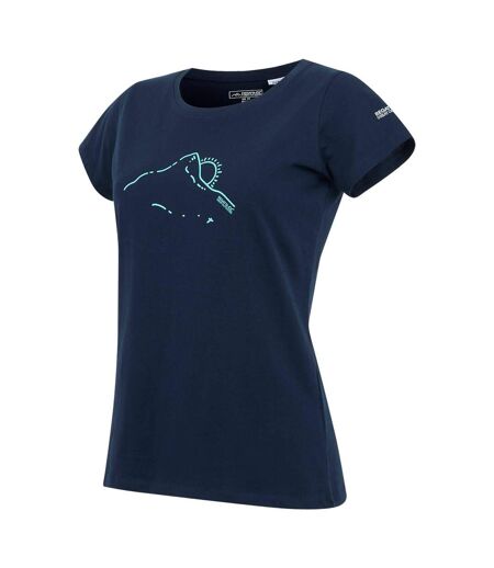 T-shirt Breezed Femme Bleu Marine Regatta