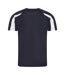 T-shirt sport contraste homme bleu marine/blanc arctique Just Cool-2