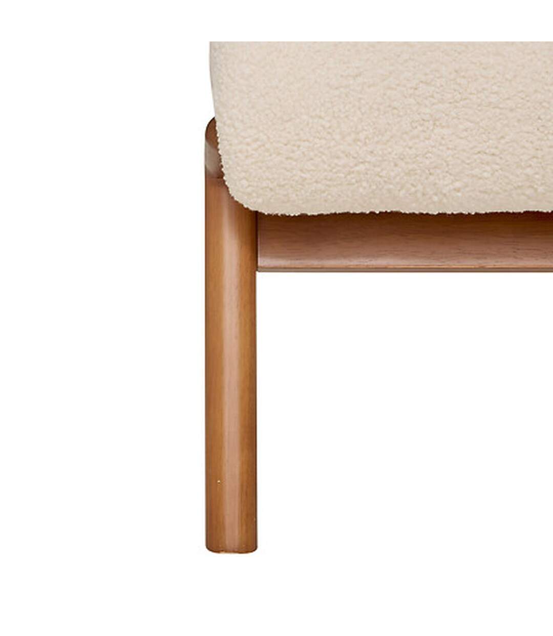 Fauteuil en bouclette LIORA - Ivoire-3