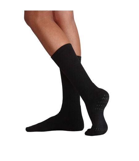 Chaussettes Compressives Et Adhérentes De Danse Femme Noir Silky Dance