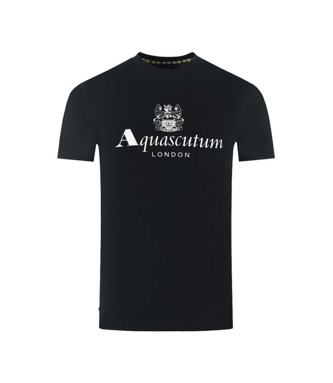 T-shirt Motif Gros Logo Active Homme Noir Aquascutum-1