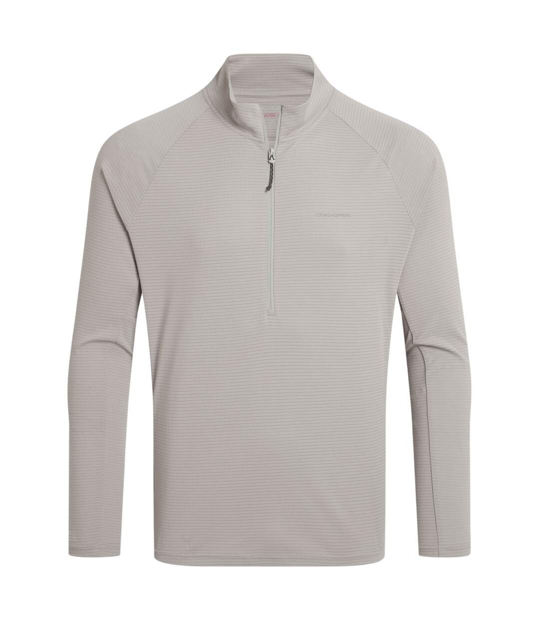 Sweat Uni À Col Montant Zippé Homme Beige Craghoppers-2