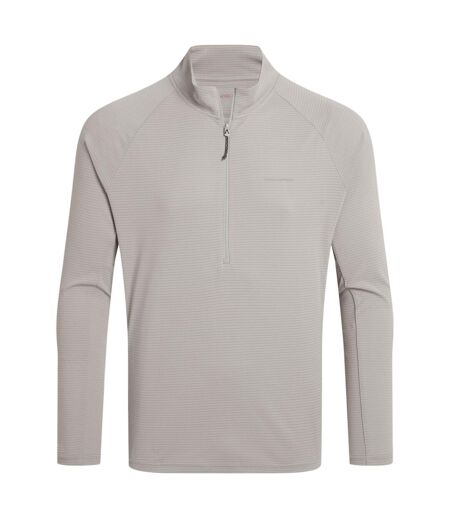 Sweat Uni À Col Montant Zippé Homme Beige Craghoppers