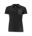 Womens/ladies Pinedale Piqué Polo Shirt Black James Harvest-1