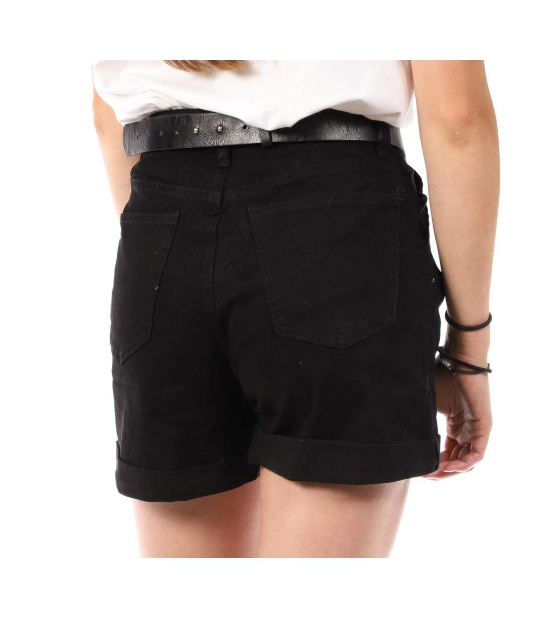 Short Noir Femme Monday Premium Mom - M-2