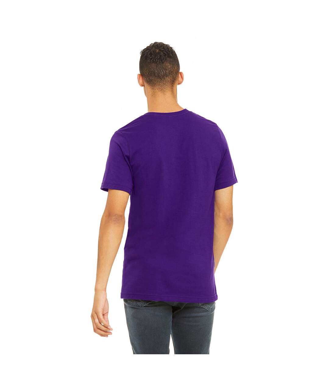 T-shirt adulte violet Bella + Canvas-2