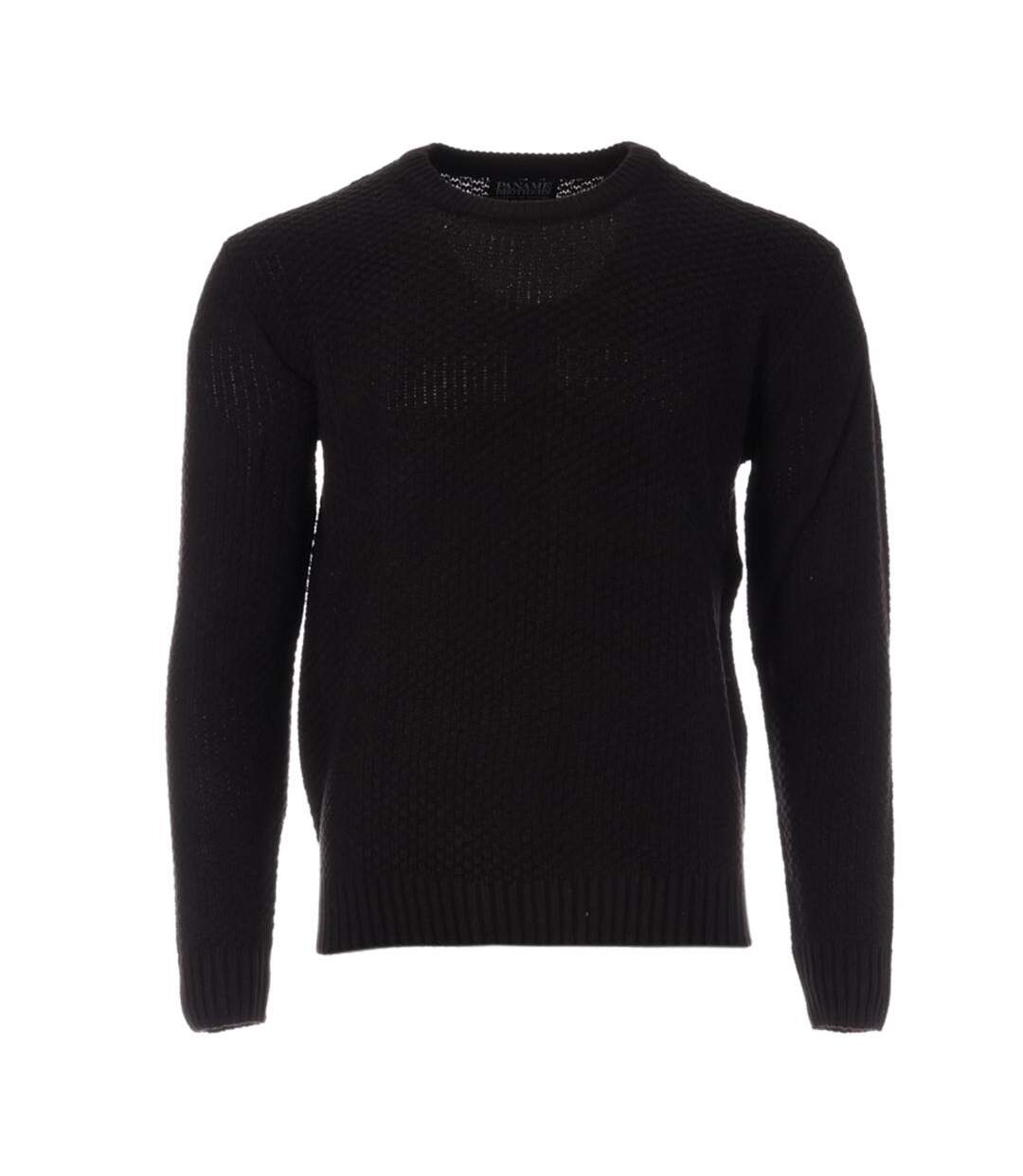 Pull noir homme paname brothers 1018-1