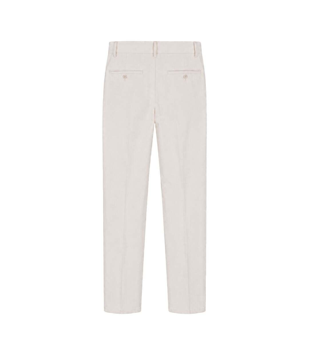 Mens Straight Chinos White Boss-2