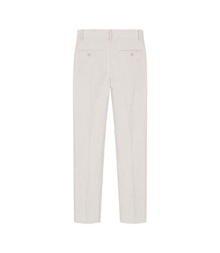 Mens Straight Chinos White Boss