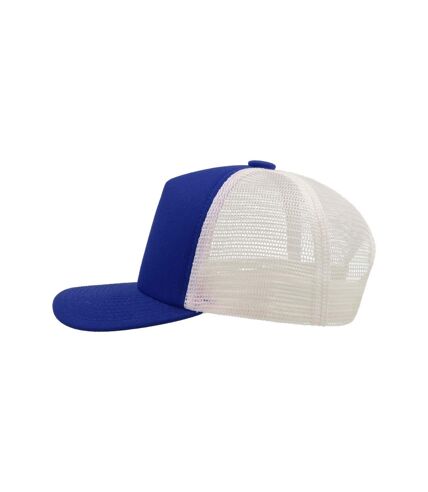 Casquette trucker visière mi-longue record mixte bleu roi Atlantis