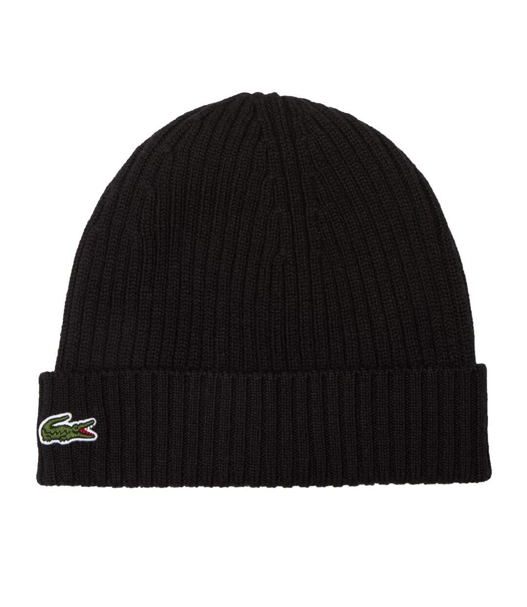 Bonnet noir homme lacoste hjm-1