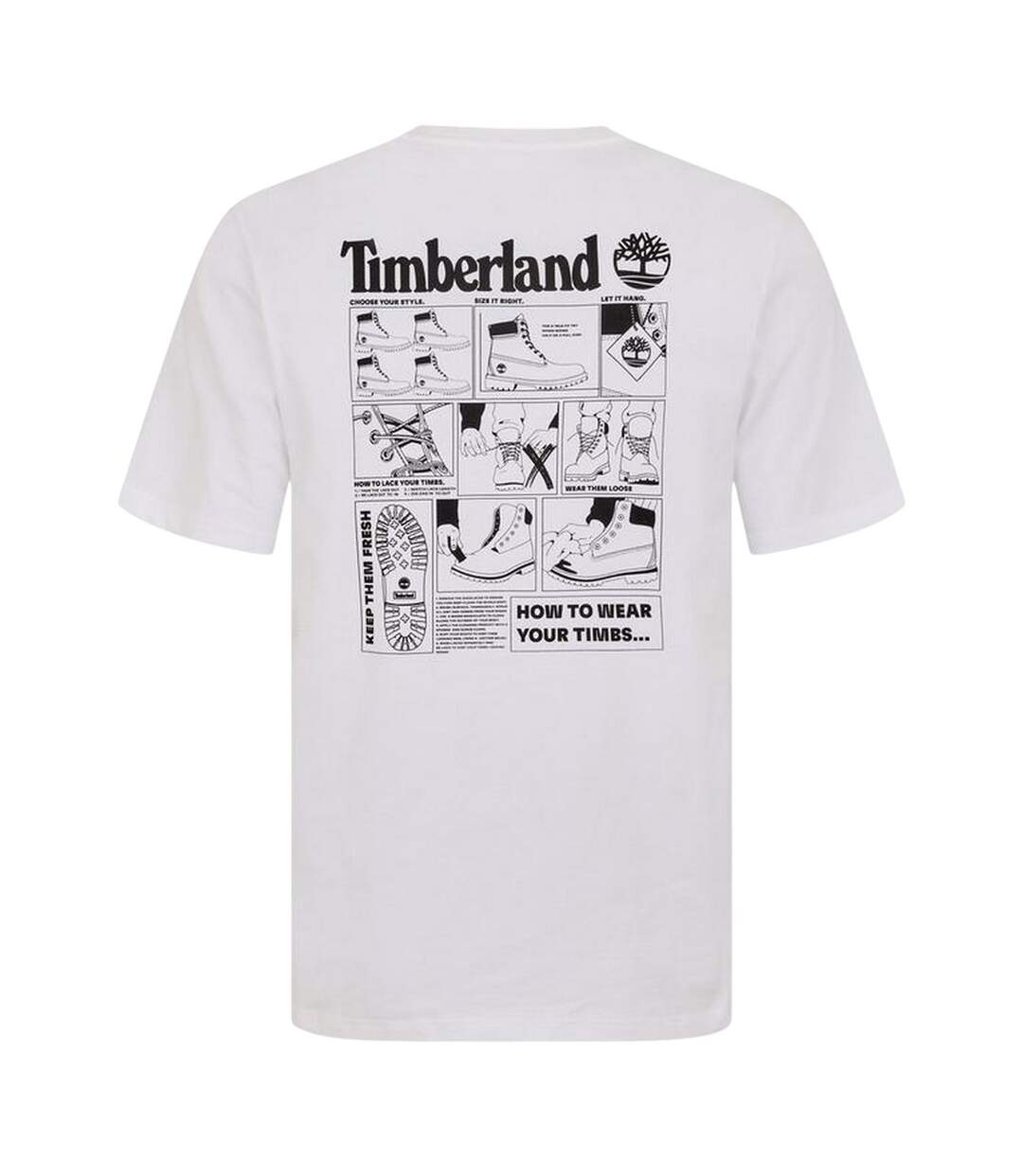 T-shirt Motif/style Logo Homme Blanc Timberland-2