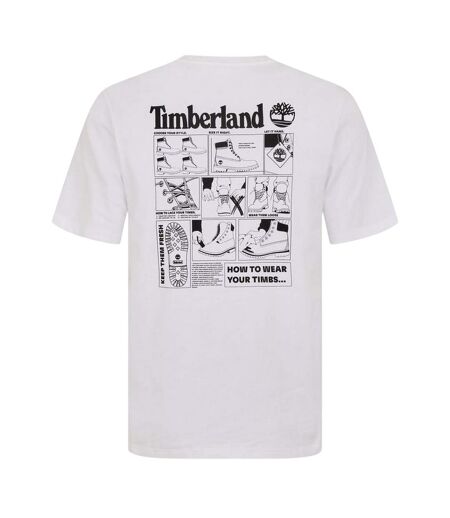 T-shirt Motif/style Logo Homme Blanc Timberland